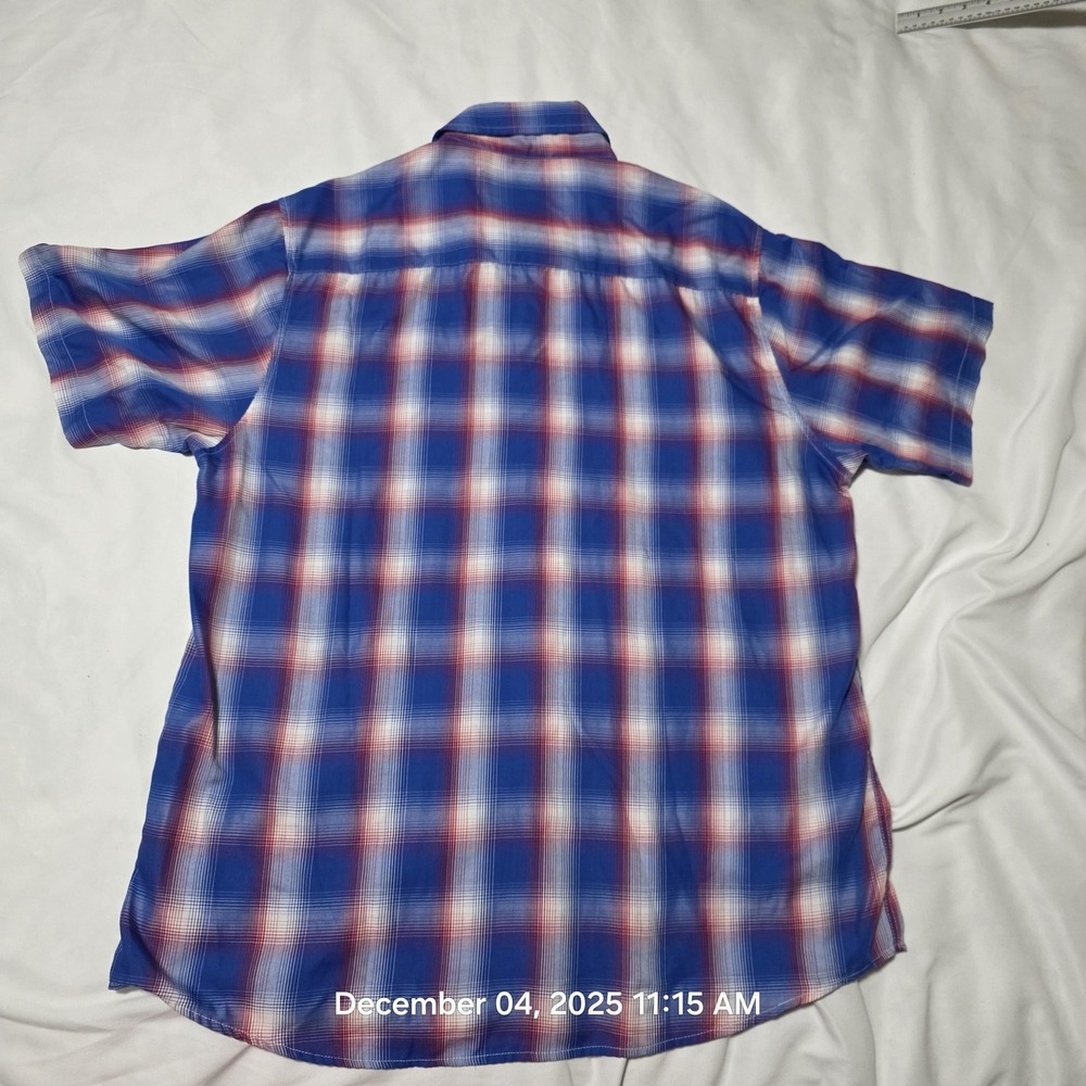 Dixxon Flannel Company Shirt Mens XL Blue Red Glory Plaid Button Front - Picture 4 of 5